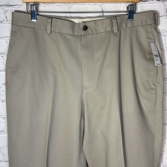 Brooks Brothers Mens Lightweight Advantage Chino Clark Tan Dress Pants W36/L30 - Picture 2 of 10